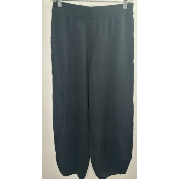 FP Beach V Neck Side Tie Sweater Knit Set‎ Black Small Coastal Casual Lounge NWT - Picture 3 of 4